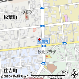 秋田県北秋田市松葉町11-15周辺の地図