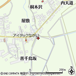 秋田県北秋田市坊沢前谷地周辺の地図