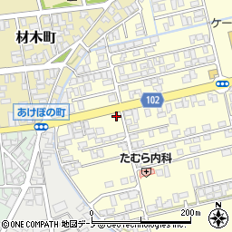 セブンイレブン北秋田鷹巣店周辺の地図