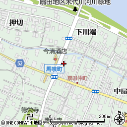 秋田県大館市比内町扇田下扇田45周辺の地図