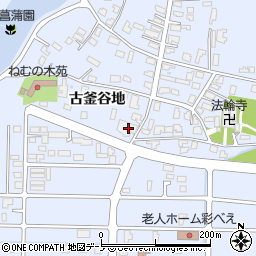 秋田県能代市落合古釜谷地19周辺の地図
