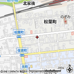 秋田県北秋田市松葉町8-10周辺の地図