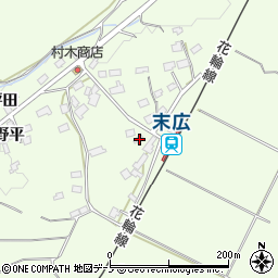 秋田県鹿角市十和田末広向イ平56-1周辺の地図