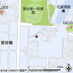秋田県能代市落合古釜谷地4周辺の地図