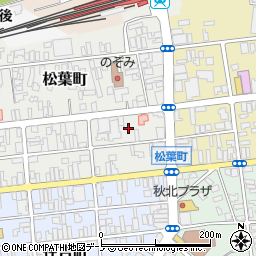 秋田県北秋田市松葉町10周辺の地図