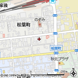 秋田県北秋田市松葉町10-5周辺の地図