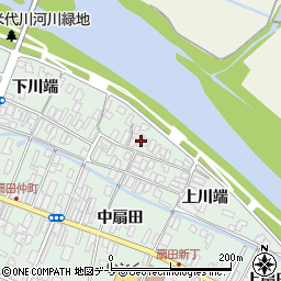 秋田県大館市比内町扇田上川端40周辺の地図