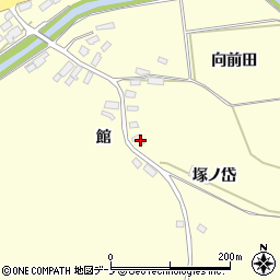 秋田県北秋田市栄塚ノ岱4周辺の地図
