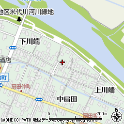 秋田県大館市比内町扇田上川端30周辺の地図