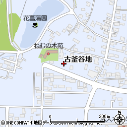 秋田県能代市落合古釜谷地27周辺の地図