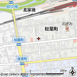 秋田県北秋田市松葉町6-51-2周辺の地図