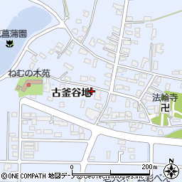 秋田県能代市落合古釜谷地24周辺の地図