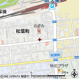 秋田県北秋田市松葉町6-31周辺の地図