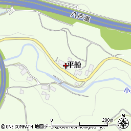 岩手県二戸郡一戸町楢山平船28-1周辺の地図