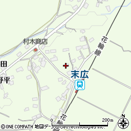 秋田県鹿角市十和田末広向イ平周辺の地図