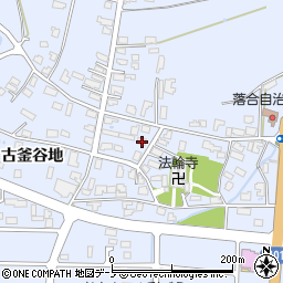 秋田県能代市落合古釜谷地2周辺の地図