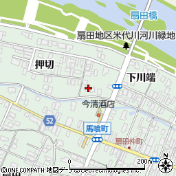 秋田県大館市比内町扇田押切2周辺の地図