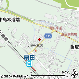 秋田県大館市比内町扇田中島本道端周辺の地図