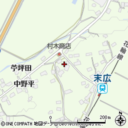 秋田県鹿角市十和田末広向イ平60周辺の地図