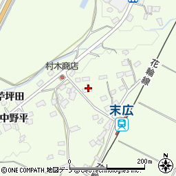 秋田県鹿角市十和田末広向イ平64周辺の地図