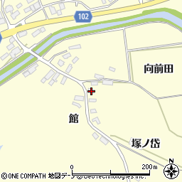 秋田県北秋田市栄塚ノ岱1-1周辺の地図