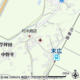 秋田県鹿角市十和田末広向イ平62-5周辺の地図