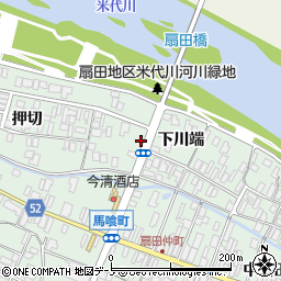 秋田県大館市比内町扇田押切8周辺の地図