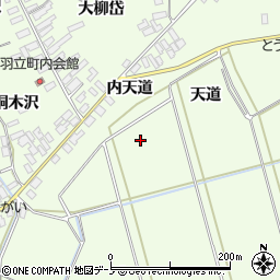 秋田県北秋田市坊沢天道周辺の地図