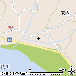 秋田県能代市天内新山林46周辺の地図