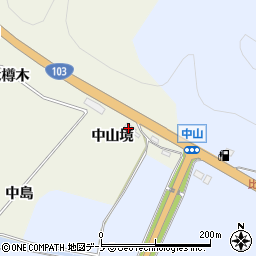 秋田県大館市山館中山境周辺の地図