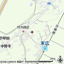 秋田県鹿角市十和田末広向イ平62周辺の地図
