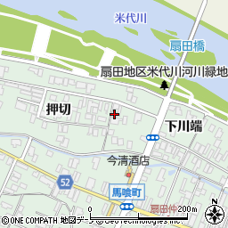 秋田県大館市比内町扇田押切15周辺の地図