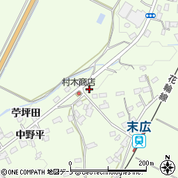 秋田県鹿角市十和田末広向イ平61周辺の地図