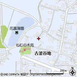 秋田県能代市落合古釜谷地31周辺の地図