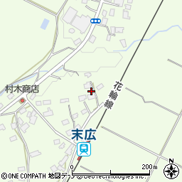 秋田県鹿角市十和田末広向イ平121周辺の地図