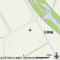秋田県大館市二井田天神前周辺の地図