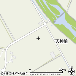秋田県大館市二井田（天神前）周辺の地図