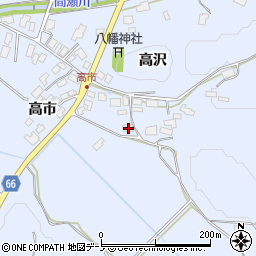 秋田県鹿角市花輪高市46周辺の地図