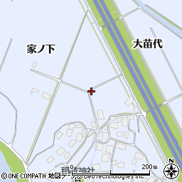 秋田県鹿角市花輪下川原91周辺の地図