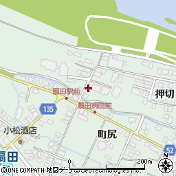 秋田県大館市比内町扇田倉下5周辺の地図