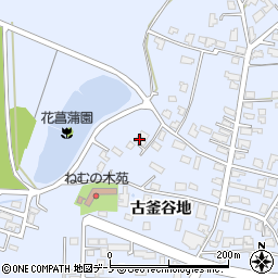秋田県能代市落合古釜谷地30周辺の地図