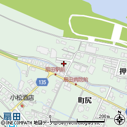 秋田県大館市比内町扇田（倉下）周辺の地図