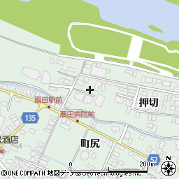 秋田県大館市比内町扇田押切47周辺の地図