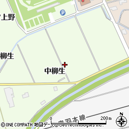 秋田県北秋田市坊沢（中柳生）周辺の地図