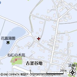 秋田県能代市落合綱割6周辺の地図