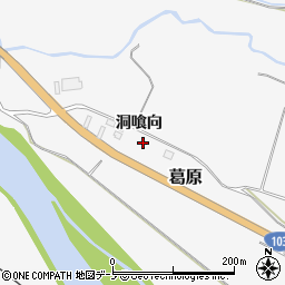 秋田県大館市葛原下川原周辺の地図
