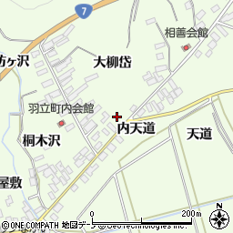 秋田県北秋田市坊沢（大柳岱）周辺の地図