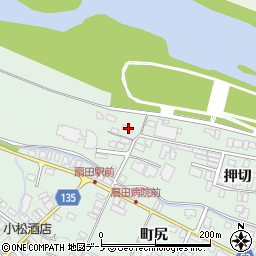 秋田県大館市比内町扇田押切49周辺の地図