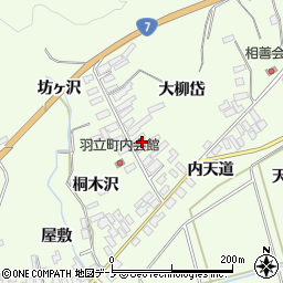 秋田県北秋田市坊沢大柳岱屋敷周辺の地図