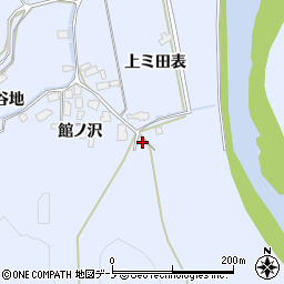 秋田県鹿角市花輪館ノ沢72周辺の地図